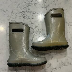 Bogs‎ Little Kids Glitter Outdoor Rain Boots Size 13 Youth